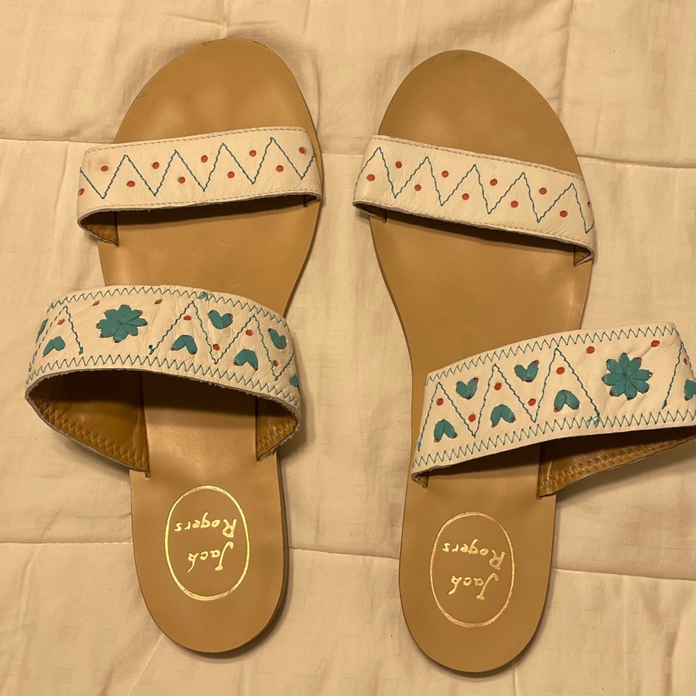 Jack Rogers Navajo Slides - 10 - Good Condition